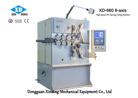 स्प्रिंग्स बनाने के लिए XD-660 6-Axis हाई स्पीड सीएनसी स्प्रिंग कोइलिंग मशीन